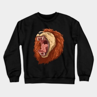 Roaring Lion Safari Animals Lovers African Wild Crewneck Sweatshirt